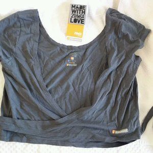 Wrap front dance top